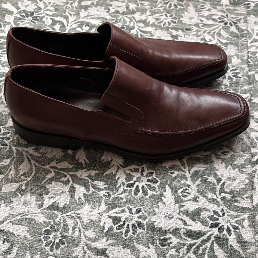 Men’s Bruno Magli slip on loafers size 12 brown Excellent condition - Picture 3 of 12